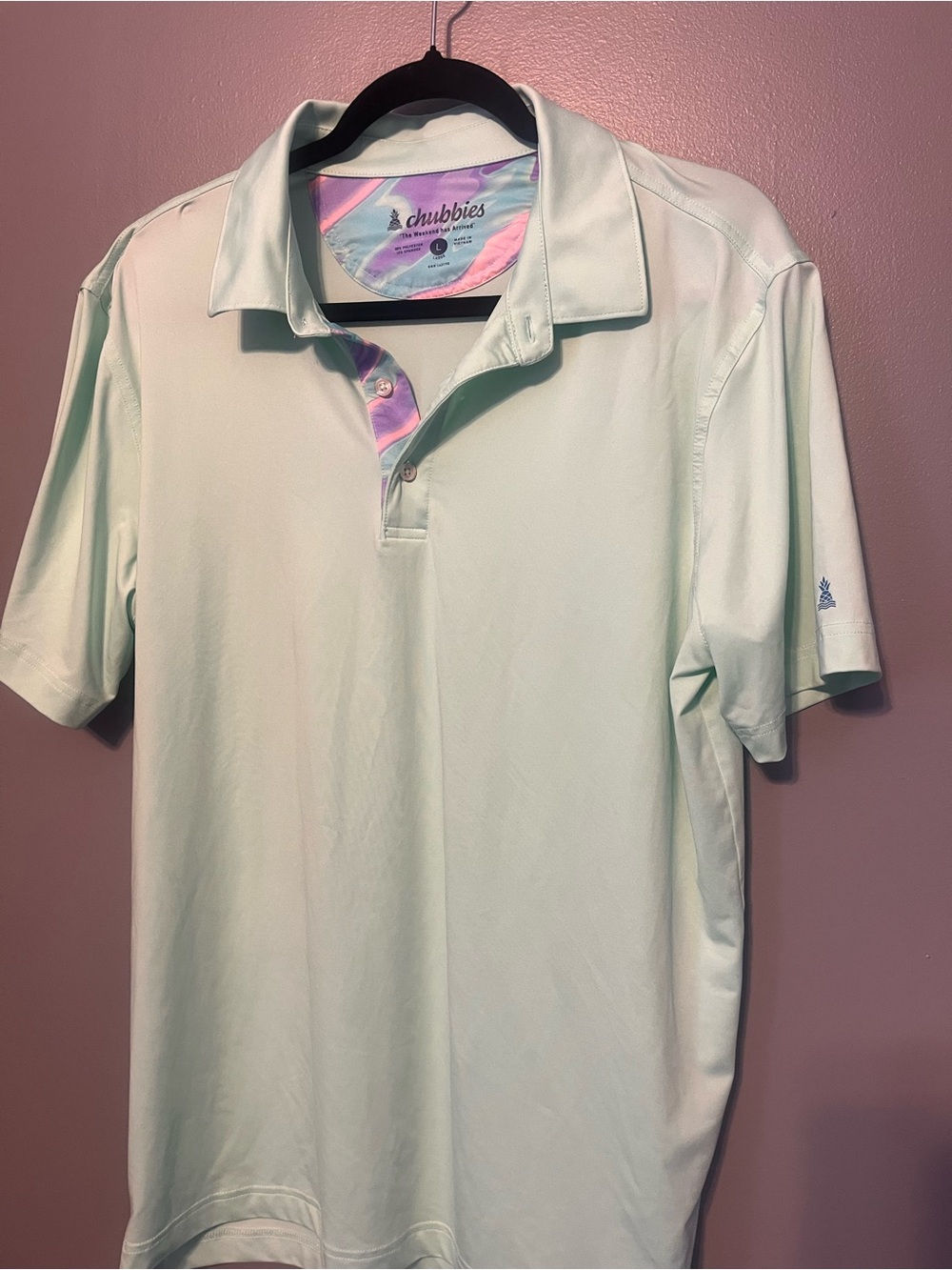Chubbies Men’s Mint  green Polo Shirt